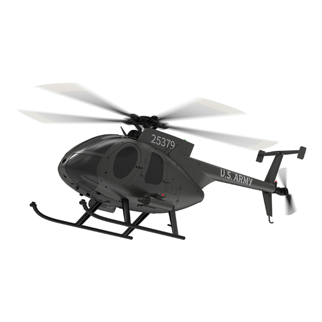 YU XIANG F119S MD500 1/16 Scale 250-Class 2.4G 9CH RC Little Bird Military Helicopter Model with Flybarless Rotor Head, 6G/3D Switchable Modes & Openable Cockpit (RTF Version)