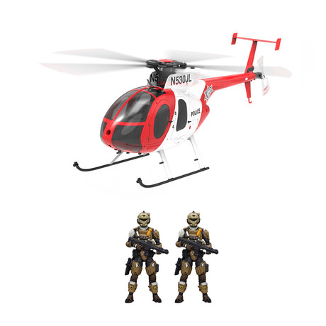 YU XIANG F119S MD500 1/16 Scale 250-Class 2.4G 9CH RC Little Bird Military Helicopter Model with Flybarless Rotor Head, 6G/3D Switchable Modes & Openable Cockpit (RTF Version)