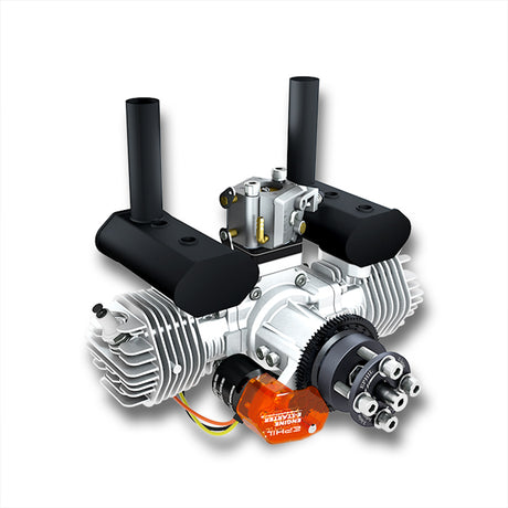 EPHIL X-40cc-T Pro Electric Starter Twin-cylinders Two-Stroke Horizontally Opposed Gasoline Engine Model for Fixed-Wing Aircraft Models - RAZORDON