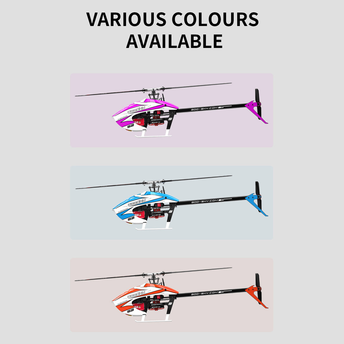 GOOSKY Legend S2 MAX 2.4G 6CH Dual Brushless Direct Drive 3D Stunt RC Helicopter - Razordon