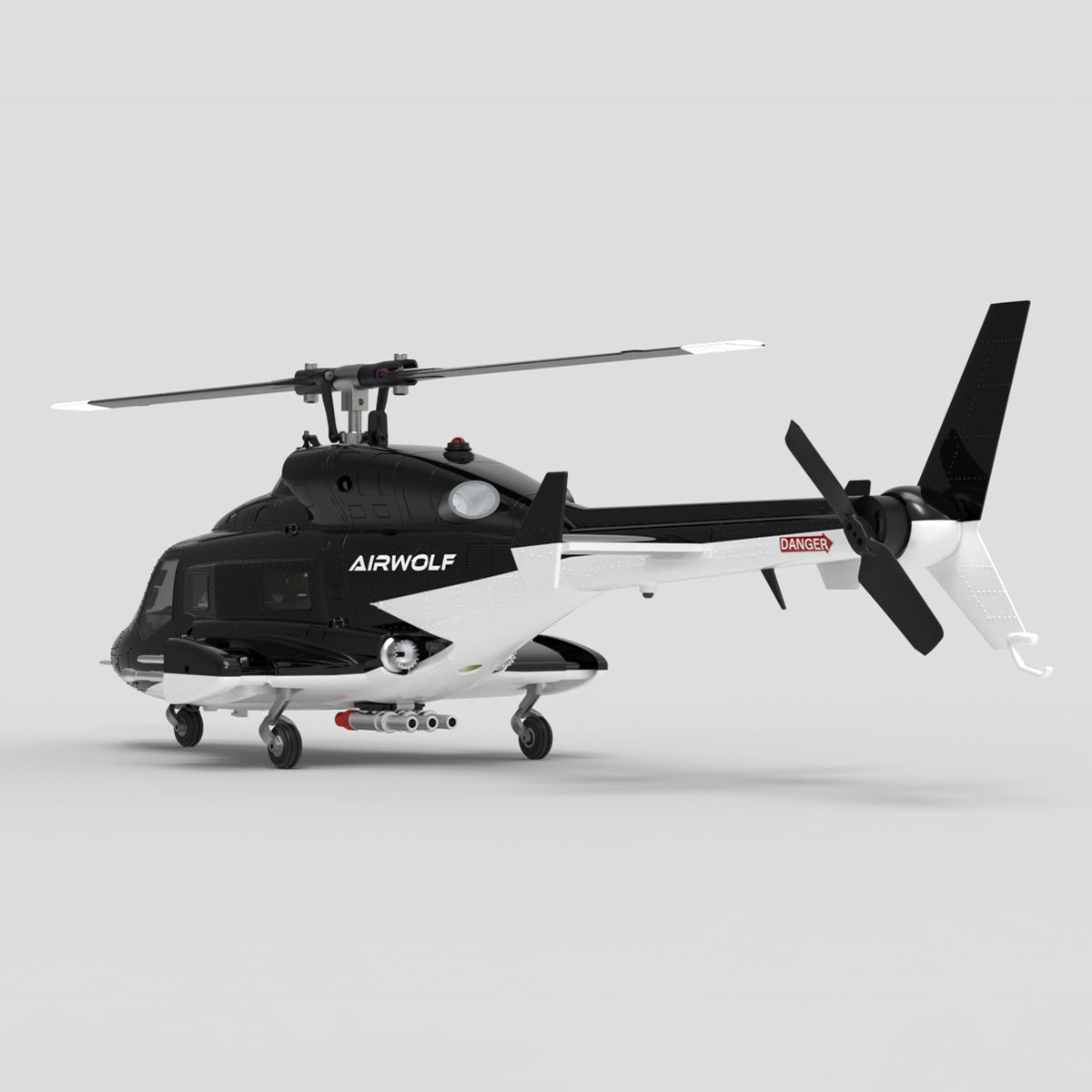 WOLFBUSH AW-911 Airwolf RC Helicopter Back Side View  - Razordon