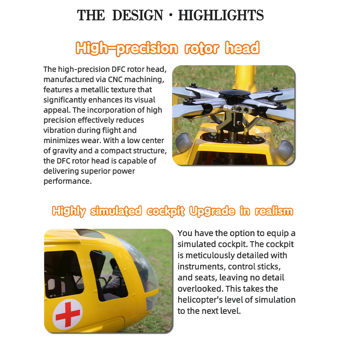 FLISHRC FL500 BO105 500-Class 2.4G 6CH Scale RC Helicopter - RAZORDON