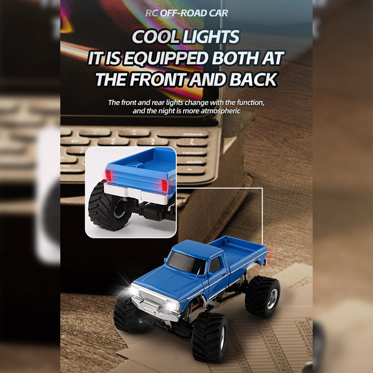 JABAILE 1/36 4WD 2.4G Radio Controlled Off Road Vehicles Mini Crawler Car  - RAZORDON