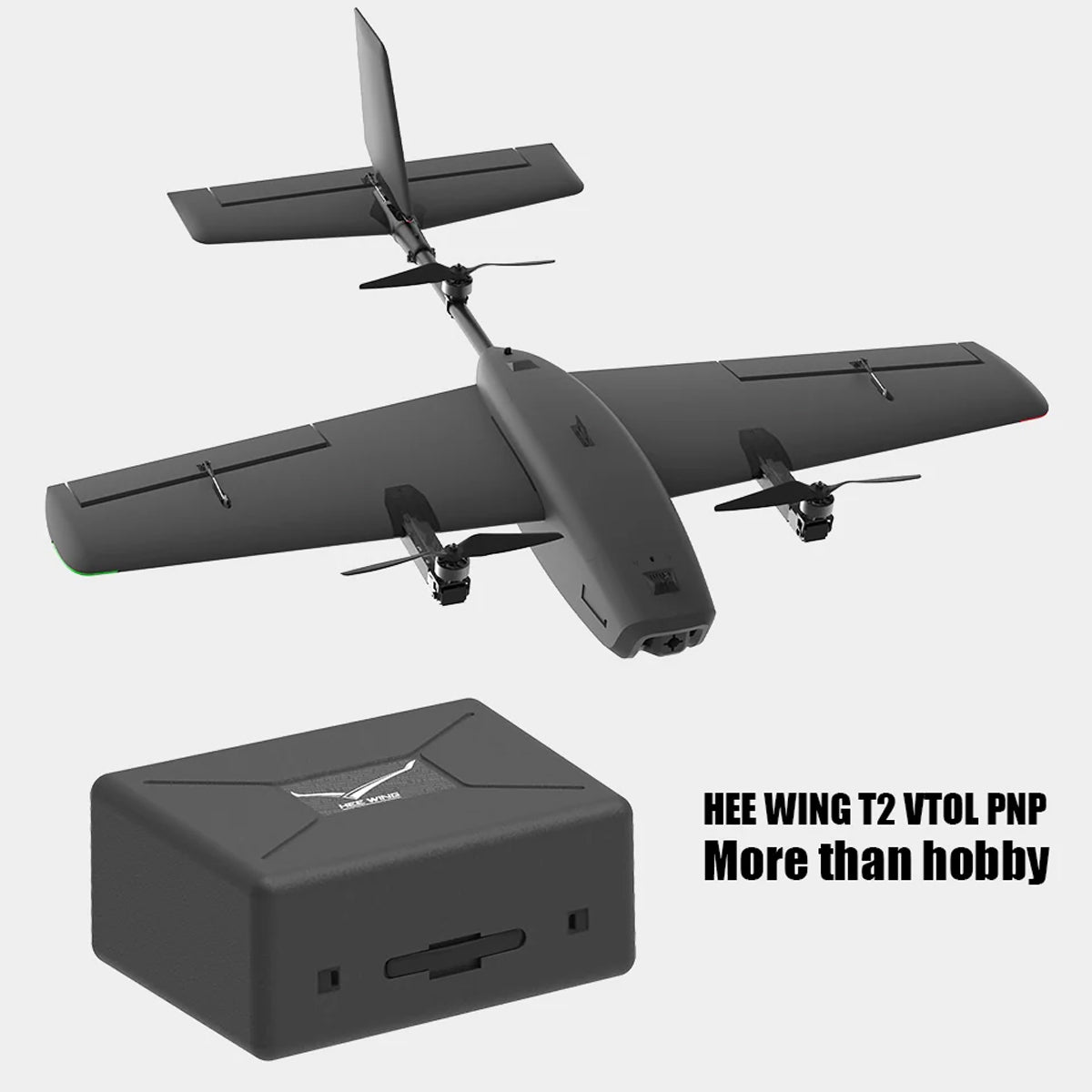 HEEWING Cruza T2 VTOL 2.4G EPP Vertical Takeoff and Landing Fixed-Wing RC Aircraft with FPV Camera Mount and Flight Controller - Razordon