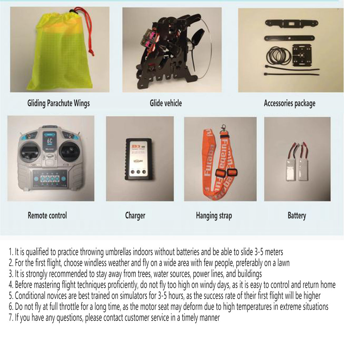 2.4G RC Electric Stunt Mini Paraglider Model High-Altitude Stunt Flight Paraglider Toy (RTF Version)