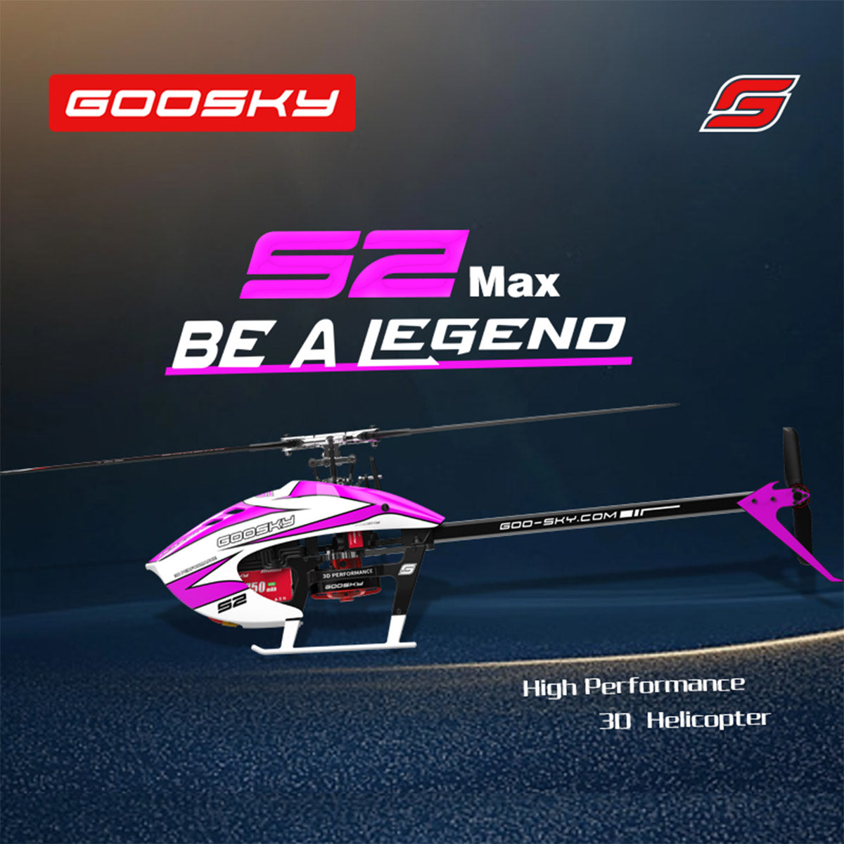 GOOSKY Legend S2 MAX 2.4G 6CH Dual Brushless Direct Drive 3D Stunt RC Helicopter - Razordon