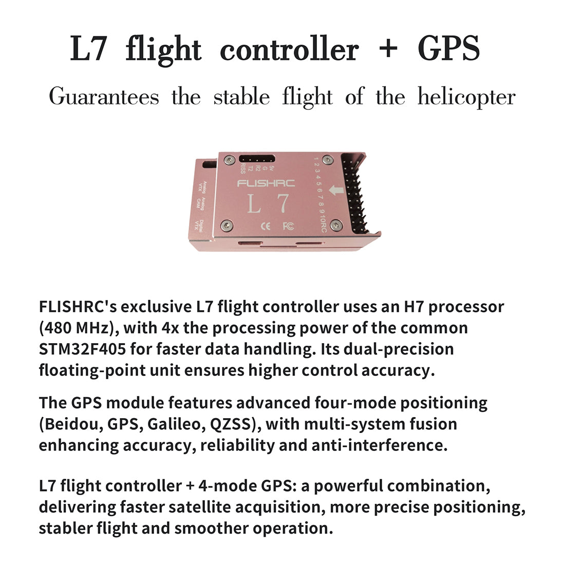 FLISHRC FL500 EC135 500-Class 2.4GHz 6CH Scale RC Helicopter - RAZORDON