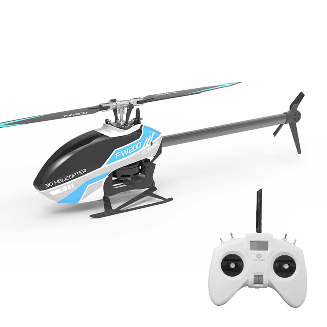 FLYWING FW200 2.4G RC Hubschrauber 6CH Flugzeug Brushless Direkt angetriebenes 3D Kunstflugmodell