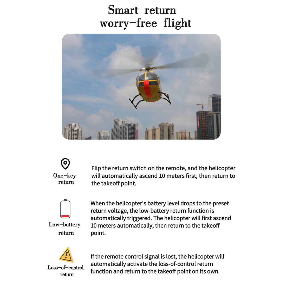 FLISHRC FL500 BO105 500-Class 2.4G 6CH Scale RC Helicopter - RAZORDON