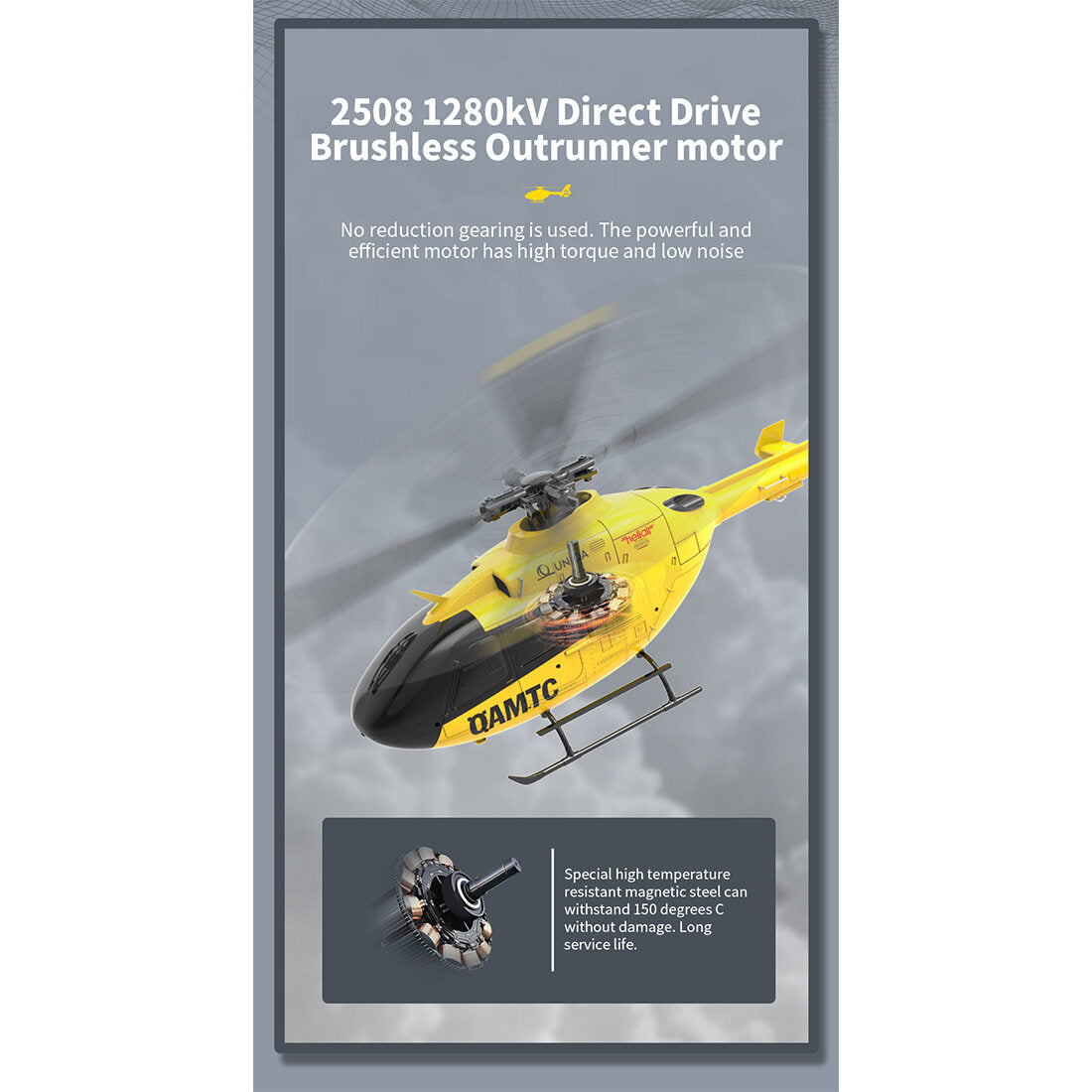 YU XIANG F06 1/36 Scale EC-135 2.4G 6CH Brushless RC Helicopter RTF 3D Aerobatic Remote Control Aircraft Model