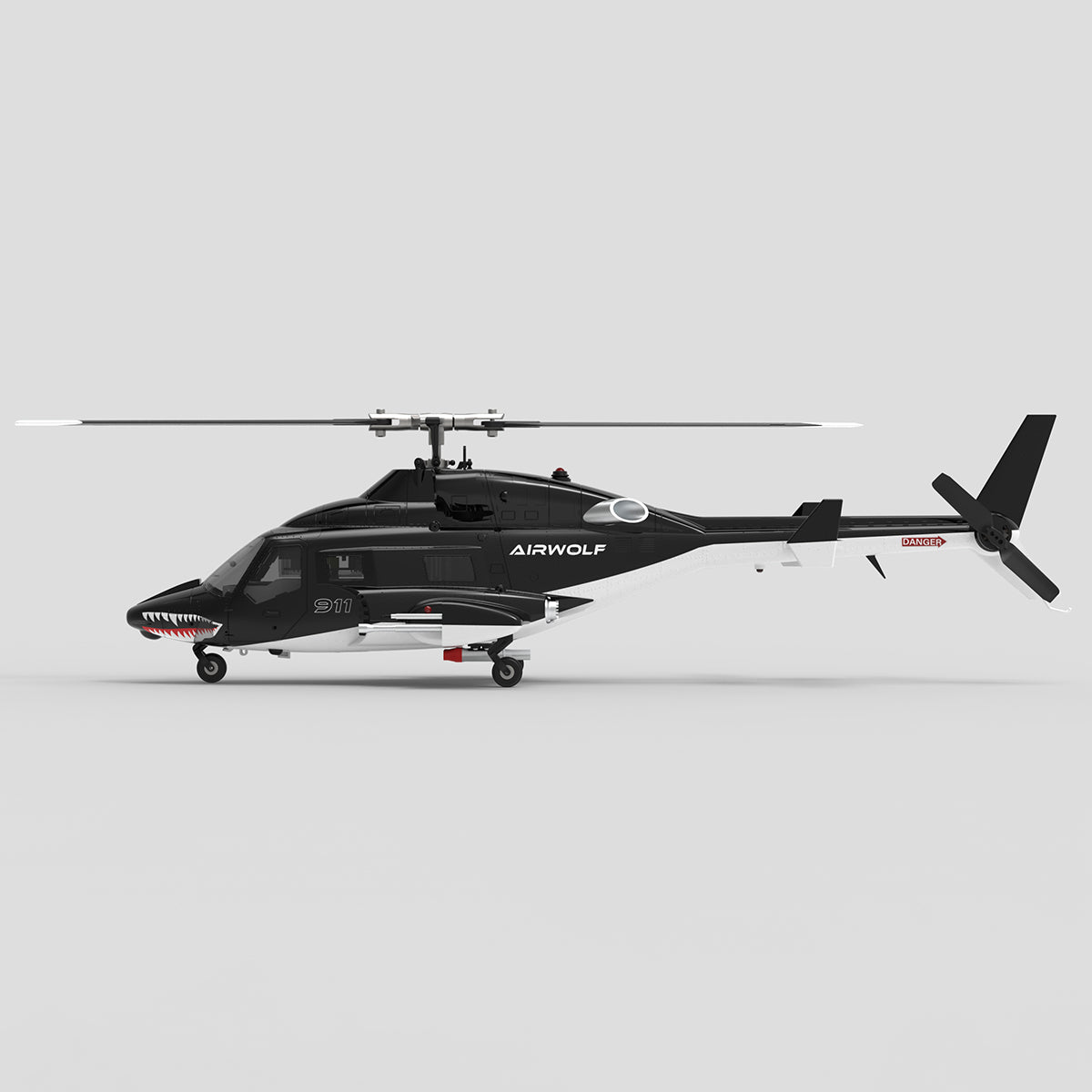 Wolfbush Airwolf GPS remote control helicopter Side View  - Razordon