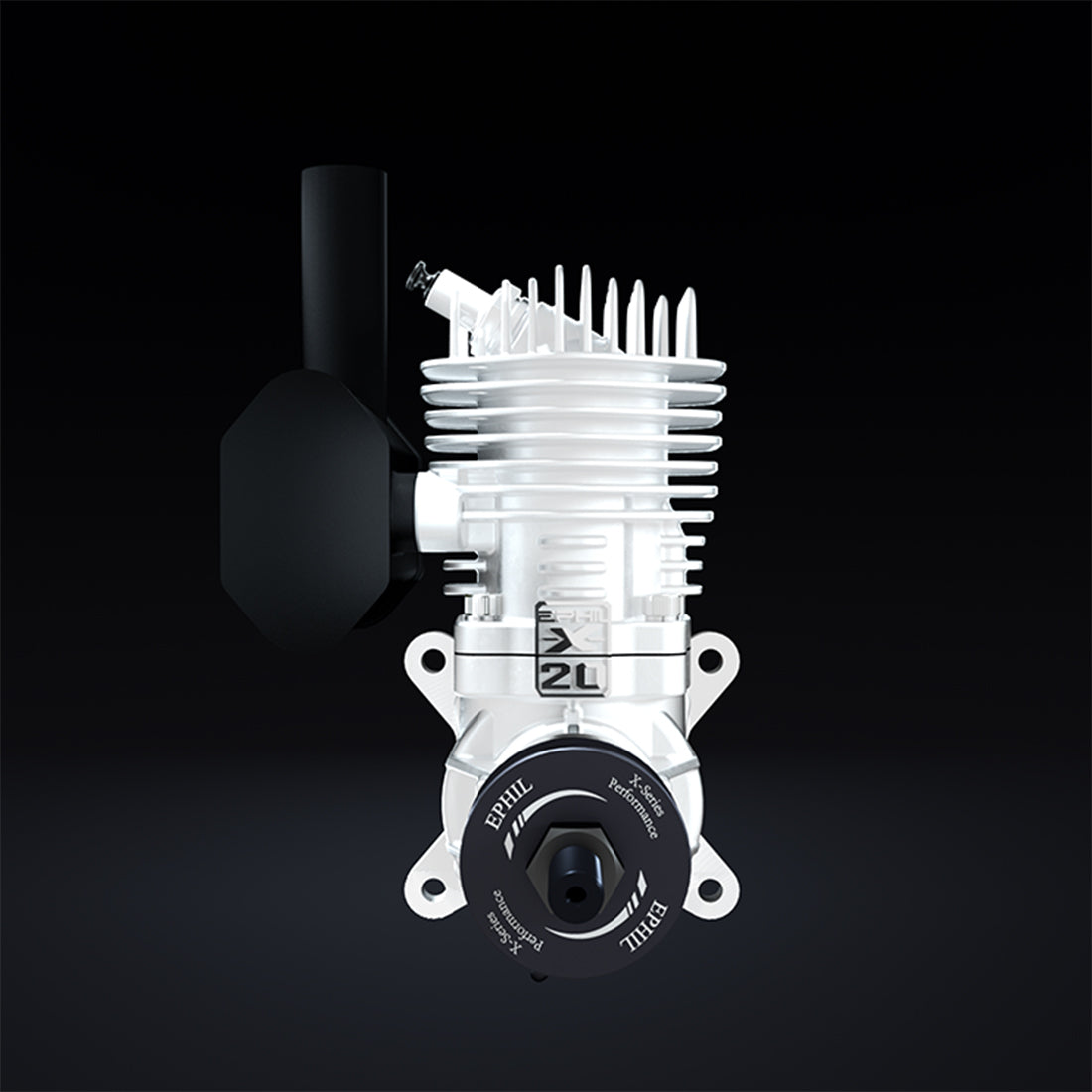 EPHIL X-20cc-S Side Exhaust Spark Plug Two-Stroke Single Cylinder Gasoline Engine Model for Fixed-Wing Aircraft Models