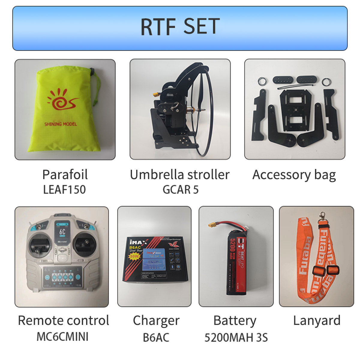 2,4G RTF RC Stunt-Gleitschirmflugzeug mit 1,5 m Spannweite – flugbereites elektrisches ferngesteuertes Flugzeug, Nylon-Überdachung für Erwachsene und Kinder