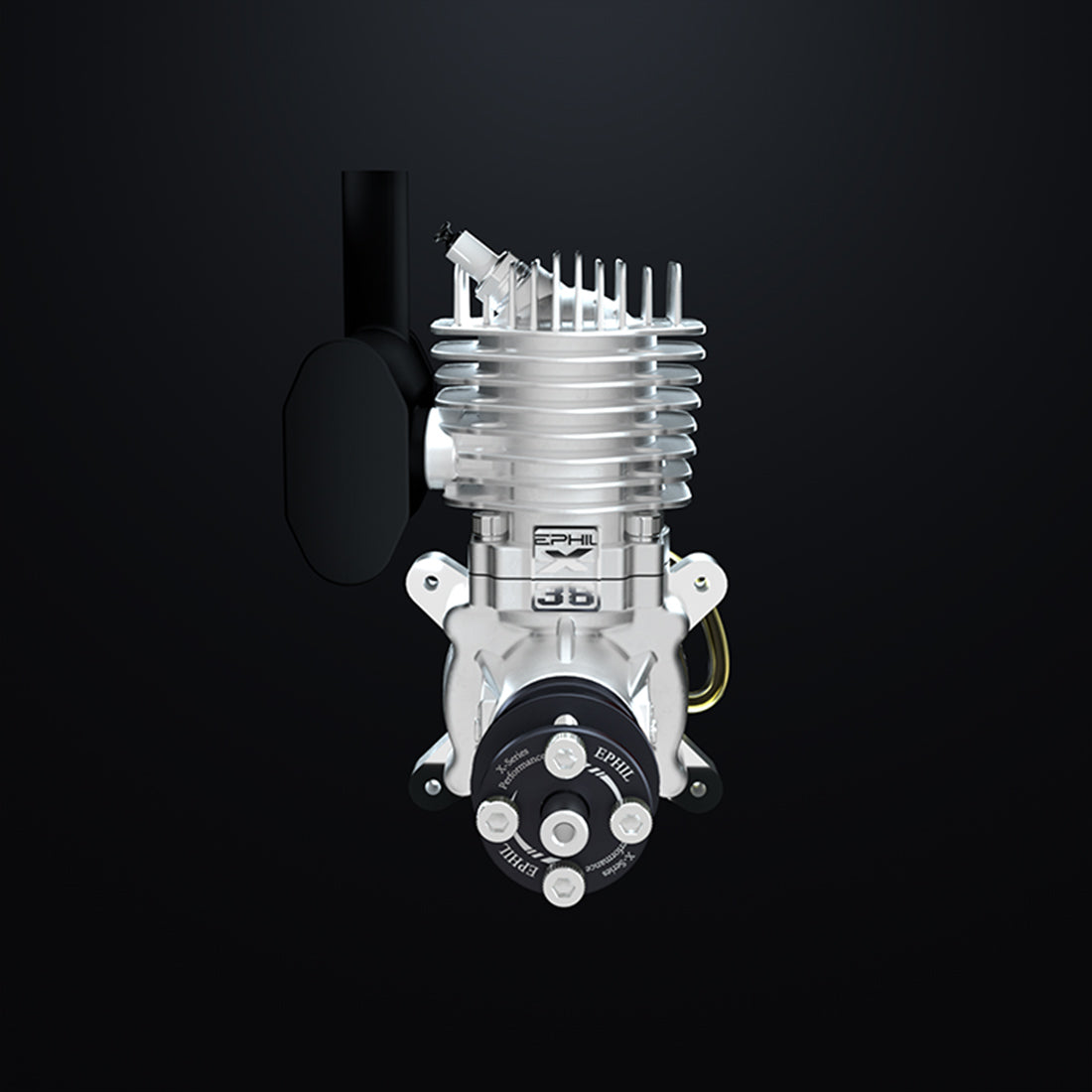 EPHIL X-38cc-S Side Exhaust Spark Plug Two-Stroke Single Cylinder Gasoline Engine Model for Fixed-Wing Aircraft Models-RAZORDON