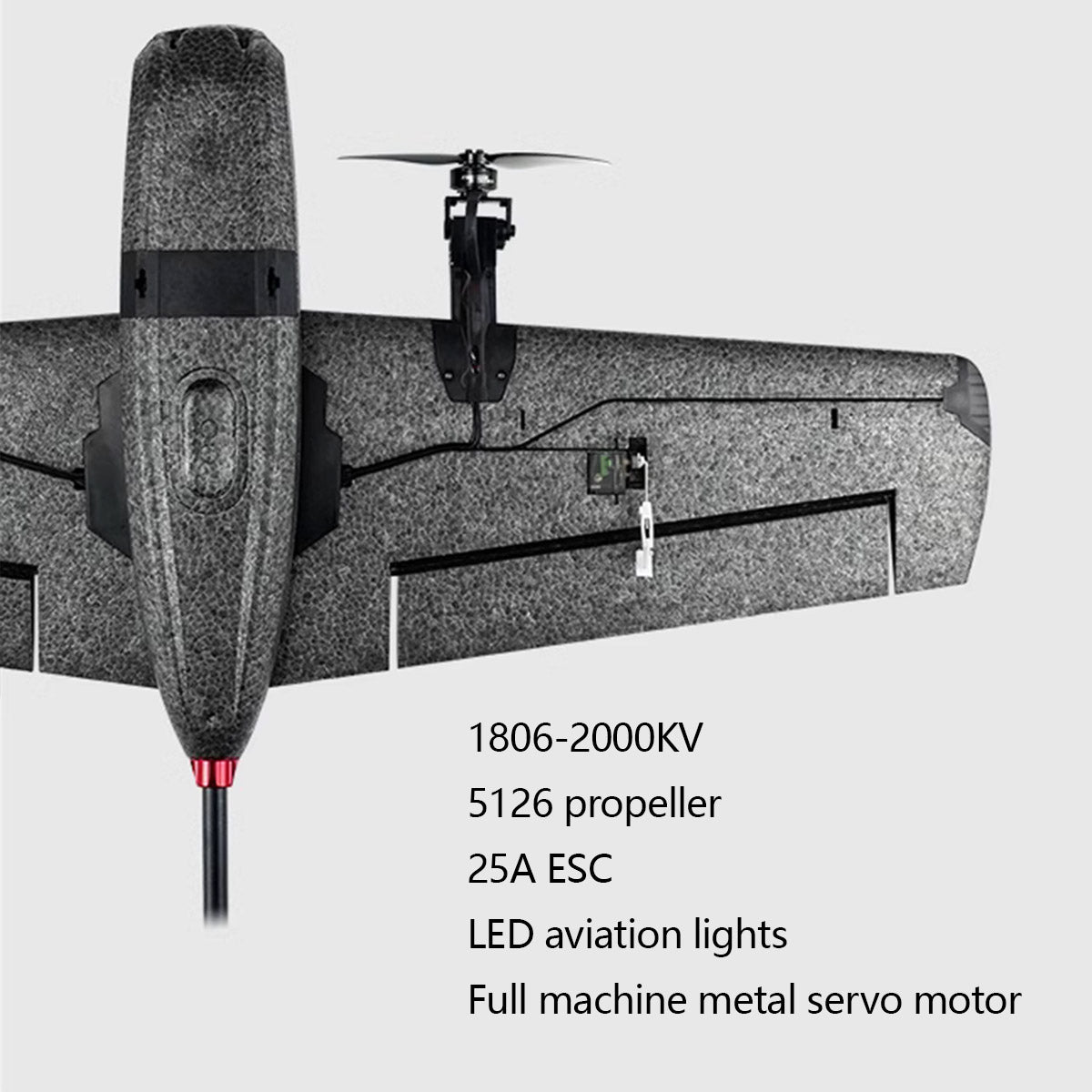 HEEWING Ranger T1 VTOL 2.4G EPP Vertical Takeoff and Landing Fixed-Wing RC Aircraft with FPV Camera Mount and Flight Controller - Razordon