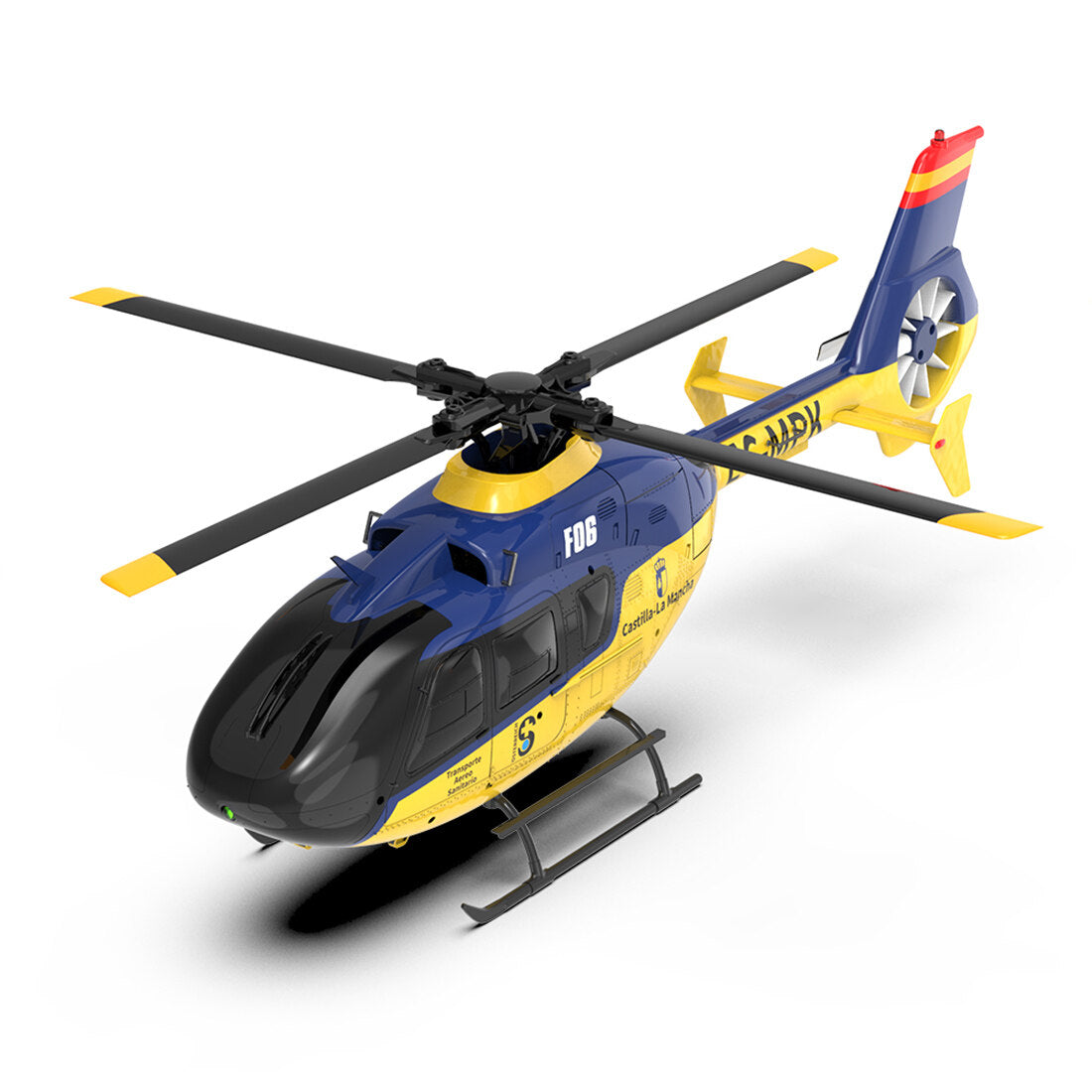 YU XIANG F06 EC 135 2,4G 6CH Brushless RC-Helikopter im Maßstab 1/36, Direktantrieb, 3D/6G Flybarless RTF (Modus 1/Modus 2 umschaltbar)