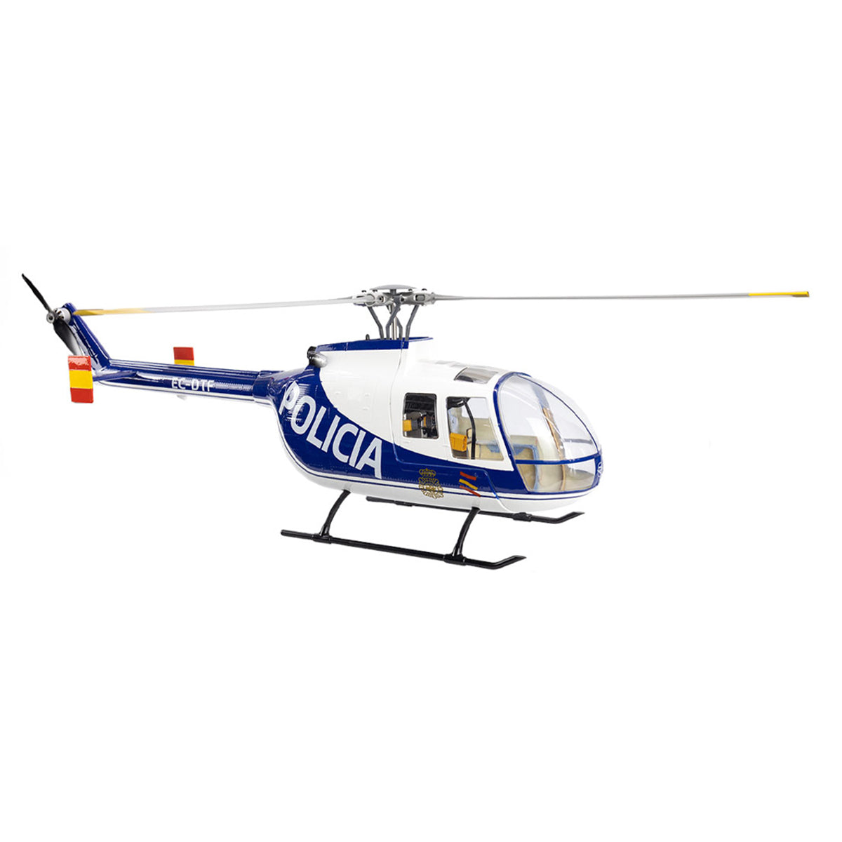 FLYWING BO105 470 Size 2.4G 6CH Military RC Helicopter Model with H1 Flight Controller,GPS and Adjustable Left and Right-Handed Controls - Razordon