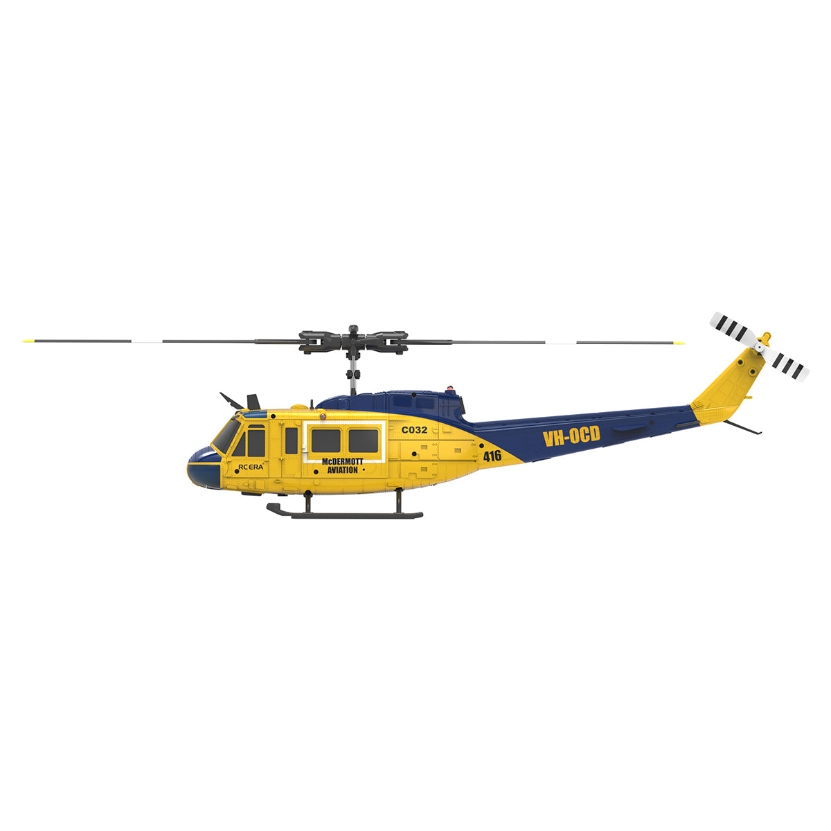 C032 1/48 Scale UH-1 Huey 2.4G 6CH Flybarless RC Helicopter Model - Razordon