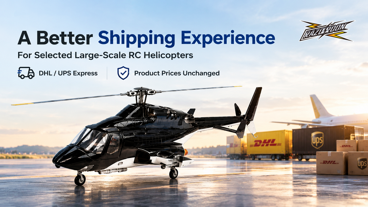 Shipping Update for Large-Scale RC Helicopters