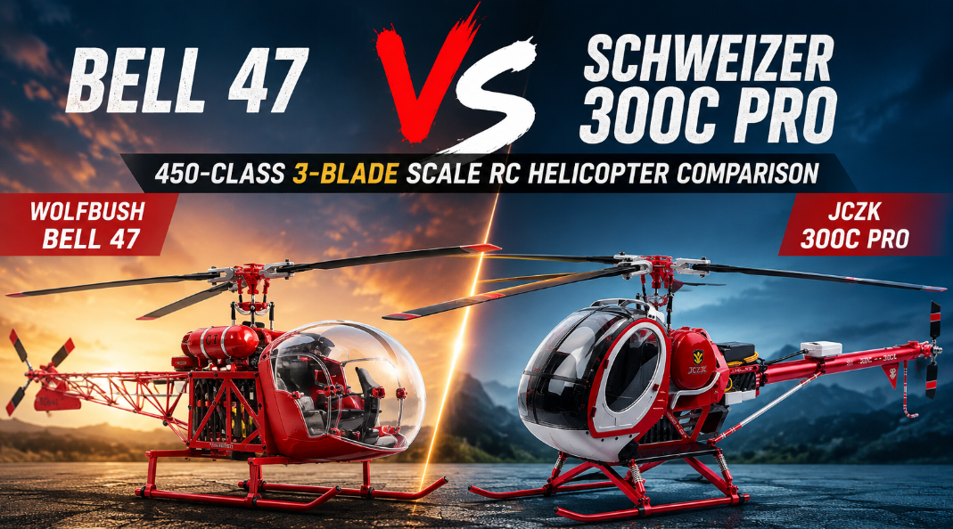 Bell 47 vs Schweizer 300C PRO