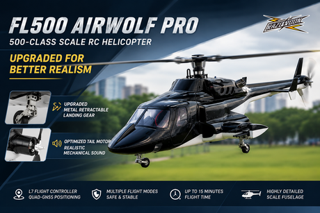 FLISHRC FL500 Airwolf Pro 500-Class Scale RC Helicopter Upgrades