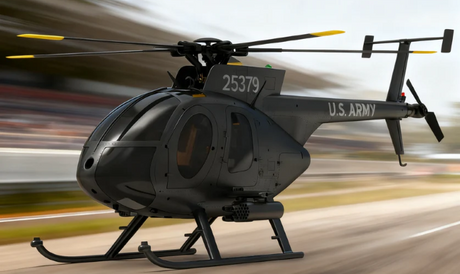 YU XIANG MD500 Little Bird GPS RC Helicopter in flight