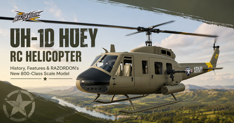 UH-1D Huey RC Helicopter: History, Features & RAZORDON’s New 800-Class Scale Model