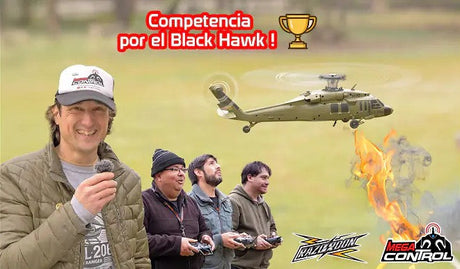 Pilots flying WLTOYS K170 Black Hawk in outdoor RC helicopter challenge