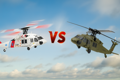 WLtoys K270 vs K170  Black Hawk RC helicopters side-by-side comparison