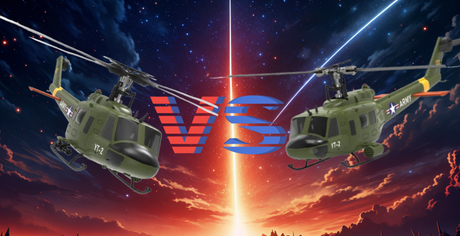 UH-1 Helicopter Model F07 vs. F07-V: A Comprehensive Comparison