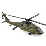 WL K170 Black Hawk UH-60L 170 Size 2.4G 4CH Flybarless RC Helicopter with Adjustable Left and right Hand Throttle (RTF Version) - RAZORDON