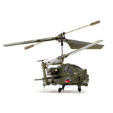 S109H Apache Helicopter 2.4G RC 3CH Dual-Prop Gyro Stabilized Airplane Model with Bright Night Navigation Lights