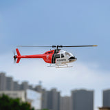 FLYWING Bell-206-V3 470-Class RC 헬리콥터 모델 2.4G RC 6CH 전기 비행기