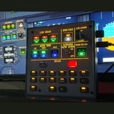 Rowsfire A103 A32X/A31X/A350/XECAM HOME COCKPIT Landing Gear Indicator Integrated Panel  - RAZORDON