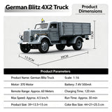 1/16 Scale German Military RC Truck - RAZORDON