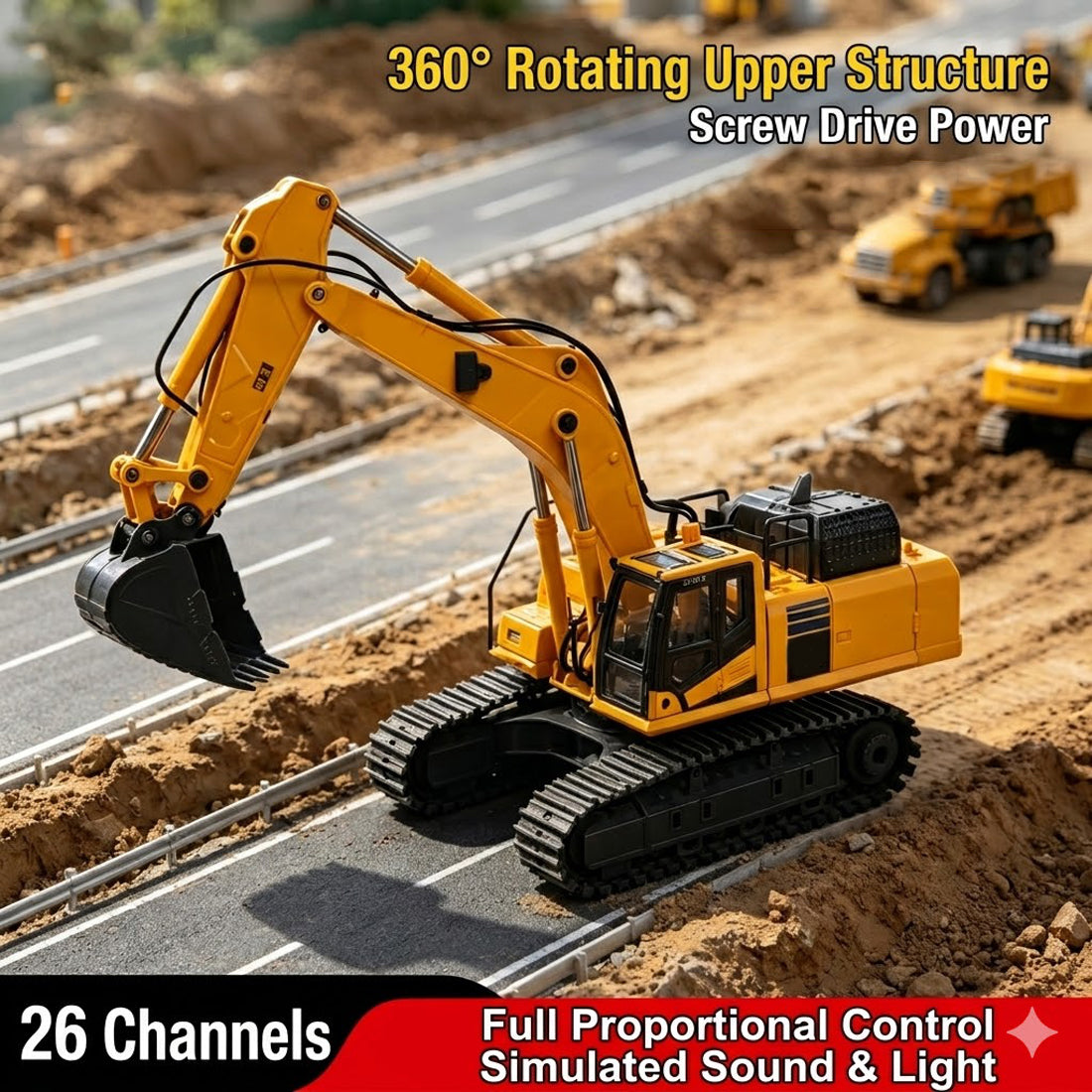 1/50 Scale RC Excavator - RAZORDON