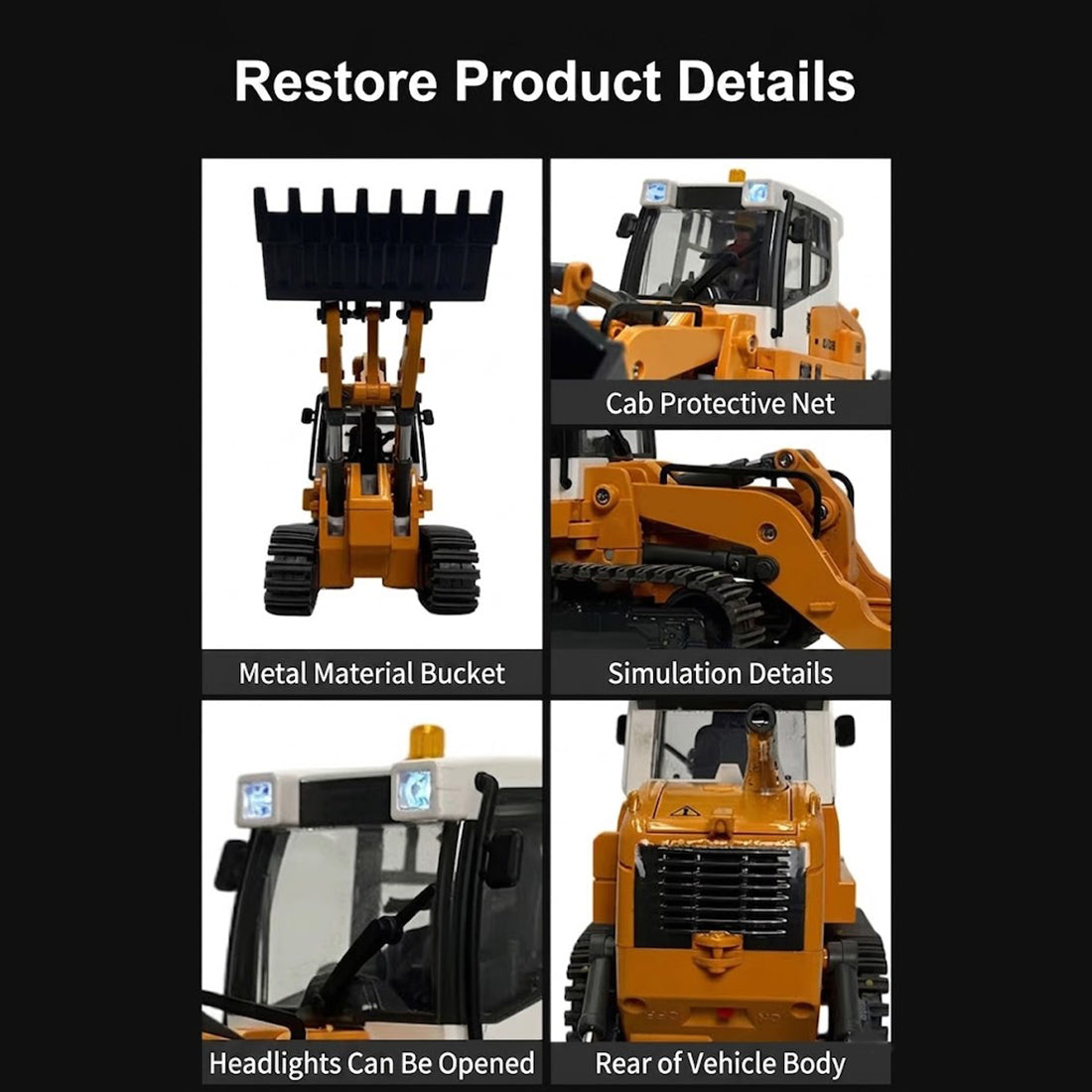 1/50 Scale RC Loader Backhoe - Razordon