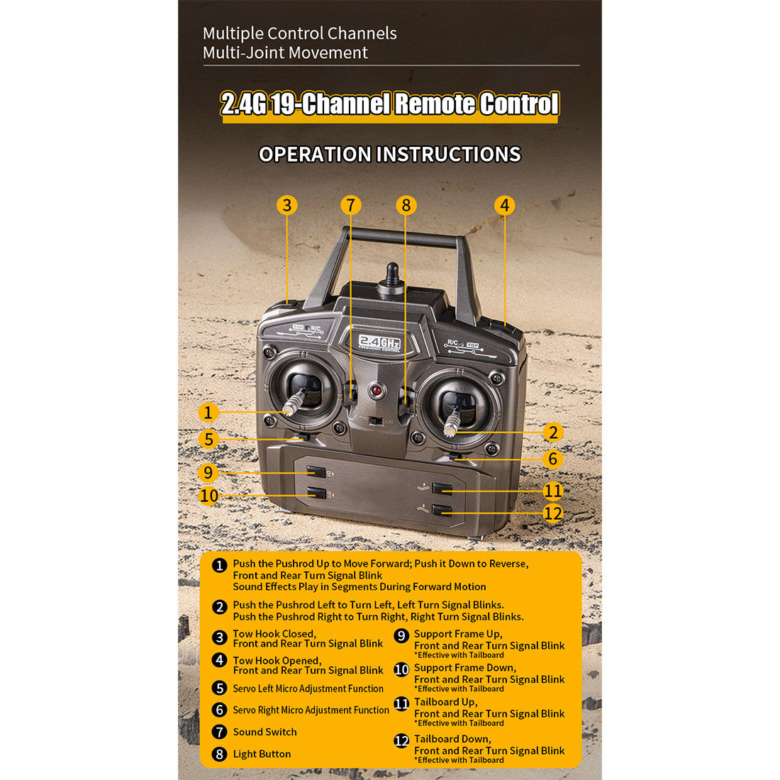 1/18 Scale 6x4 770S Heavy Duty Tractor Truck - RAZORDON