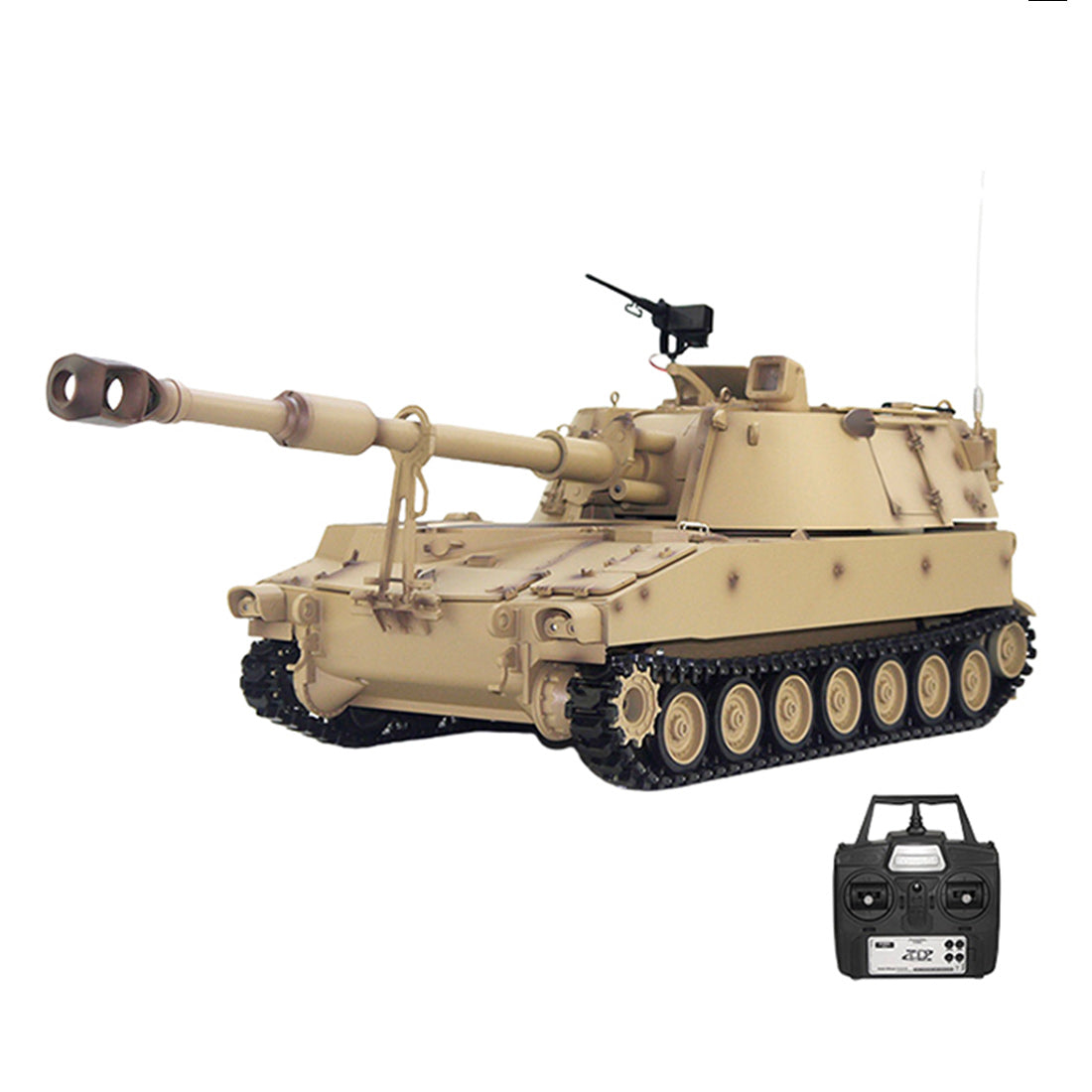 1/16 2.4G Remote Control M109A2 Grenade Tank Simulation Military Vehicle Model - Razordon