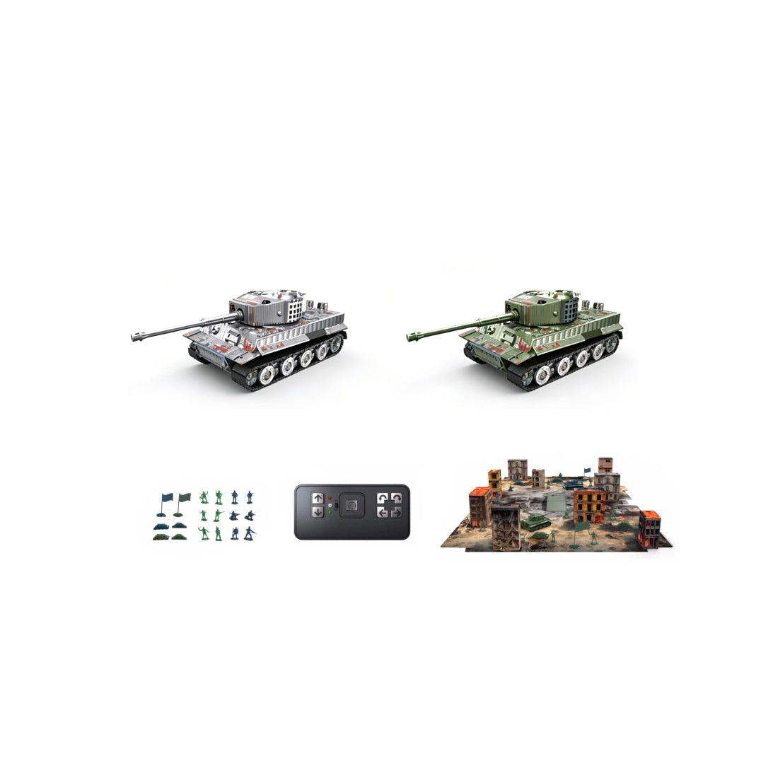 1/64 RC Battle Tank Set 2.4GHz Infrared Combat Tanks - RAZORDON
