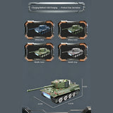 1/64 RC Battle Tank Set 2.4GHz Infrared Combat Tanks - RAZORDON