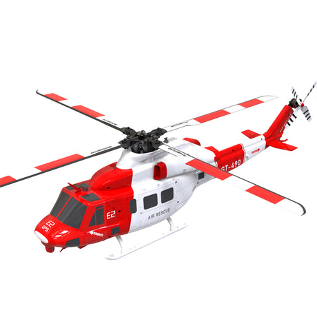 GOOSKY E2 UH-1Y 2.4G 6CH RC Helicopter Brushless Direct Drive Scale Model with LiDAR Positioning GPS Version Rescue Livery RTF  - Razordon