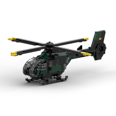 MOC-176643 European EC 135 Helicopter Military Assembly Toy Building Blocks Set - Razordon