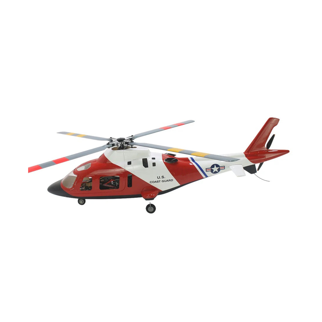 FLISHRC Agusta A109 500-Class 2.4G 6CH Scale RC Helicopter Model with L7 Flight Controller and 4-Mode Positioning GPS RTF