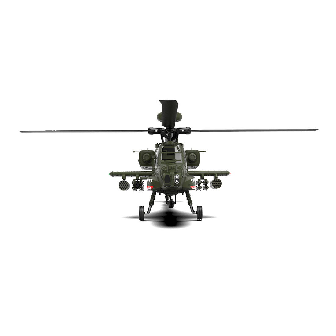 YU XIANG F11 AH60 Apache 1/32 Ratio 2.4G Remote-controlled Dual-axis Co-drive without Ailerons 6G/3D Stunt Military RC Helicopter Model--razordon