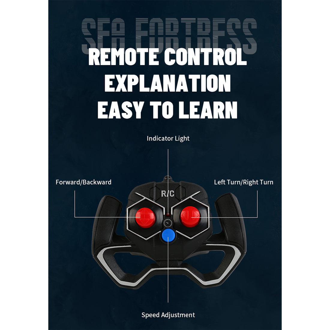 2.4G RC Scale Aircraft Carrier Military Model with Dual-Speed Modes, Long Battery Life RTR