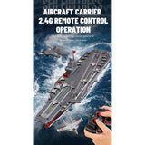 2.4G RC Scale Aircraft Carrier Military Model with Dual-Speed Modes, Long Battery Life RTR