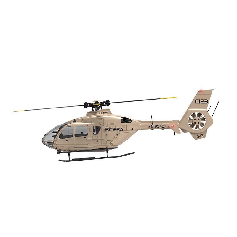 C123 1/36 Scale EC135 Helicopter 2.4G 6CH Single-Rotor Gyroscopic Flying Aircraft Model-razordon