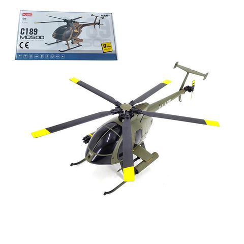 MD500 C189 Little Bird Aircraft Model 1/28 2.4G 4CH Single-Rotor Helicopter Model