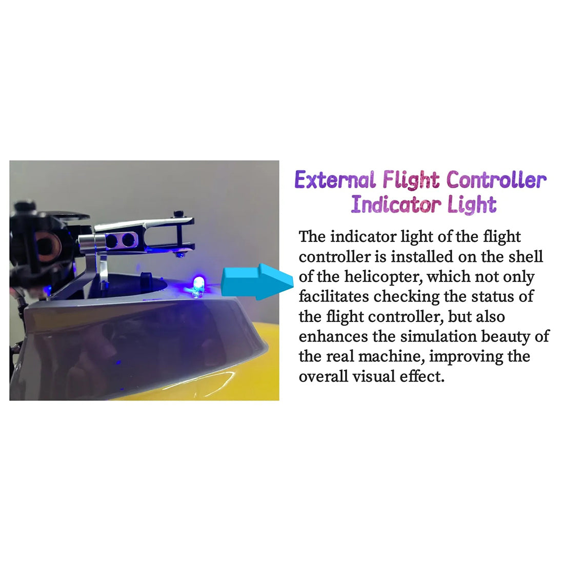 FLISHRC Agusta A109 500-Class 2.4G 6CH Scale RC Helicopter Model with L7 Flight Controller and 4-Mode Positioning GPS RTF